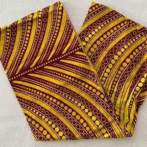 Burgundy and Yellow Headwrap